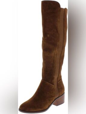 Steve Madden Brown Suede Knee-High Heeled Boots